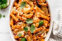 Rich Ricotta Vegetarian Ziti Bake