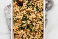 Creamy Plant-Based Spinach Artichoke Mac
