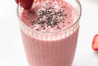 Nutrient-Rich Strawberry Banana Chia Seed Smoothie