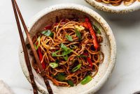 Plant-Based Vegetable Noodle Stir-Fry
