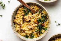 Velvety Vegan Mushroom Risotto