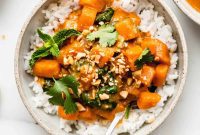 Velvety Thai Sweet Potato Red Curry