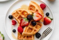 Fluffy Almond Flour Waffles