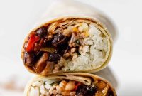 Hearty Black Bean Fiesta Wraps