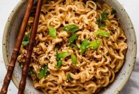 Creamy Thai Peanut Ramen