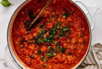 Easy Weeknight Lentil Chili