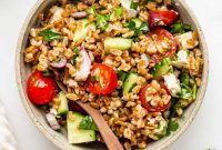 Mediterranean Farro and Feta Salad
