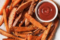 Crispy Air-Fried Sweet Potato Wedges
