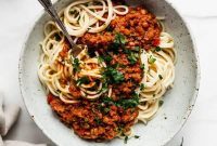 Hearty Vegan Lentil Bolognese