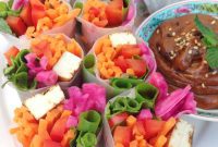 Vibrant Veggie Wraps with Silky Peanut Sauce