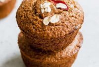 Wholesome Rhubarb Oat Bran Muffins