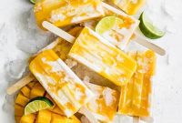 Creamy Mango Lassi Pops