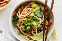 Vibrant Raw Pad Thai Noodles