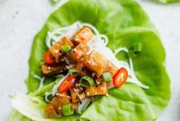 Zesty Sweet Chili Vegan Lettuce Wraps