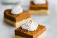 Autumn Spiced Pumpkin Bars with Almond Cookie Crust Vegan and Paleo