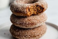 Gingerbread Sugar-Dusted Vegan Donuts