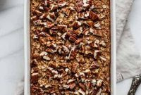 Caramelized Pecan Baked Oatmeal