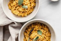 Golden Autumn Butternut Risotto
