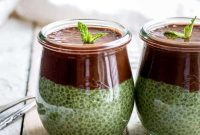 Refreshing Mint Chocolate Matcha Chia Pudding