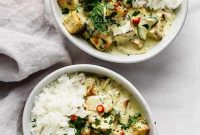 Vibrant Thai Green Tofu Curry