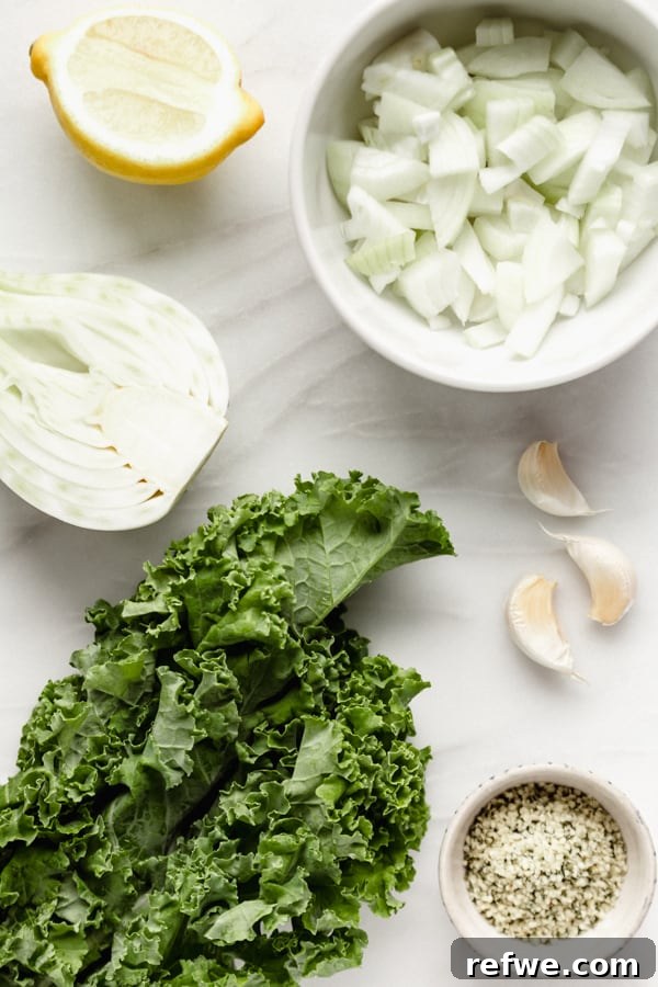 Vibrant Green Detox Elixir 4 fresh ingredients for healthy green detox soup