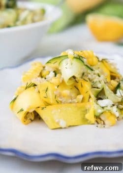 Summer Squash Salad with Fresh Herb Vinaigrette