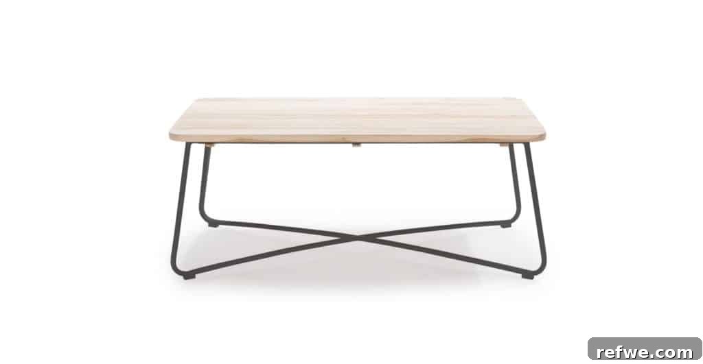 5 Ways to Spruce Up Your Patio for Memorial Day Savings 9 Nimbus Graphite Coffee Table, a modern and robust outdoor table.