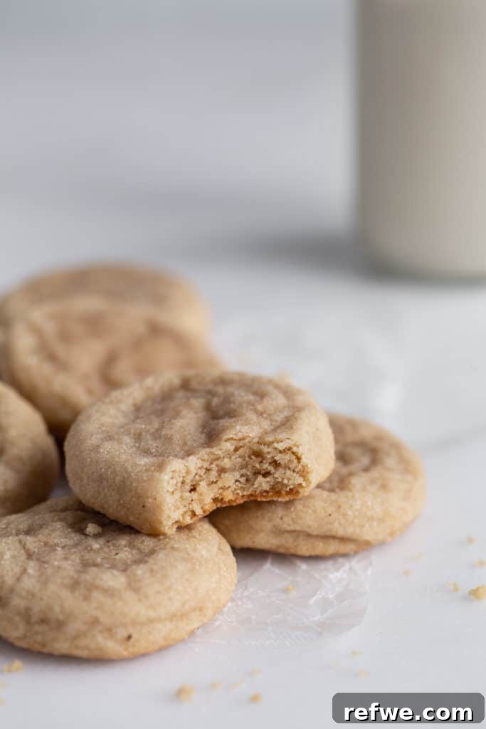 After white balance adjustment: Cookies with balanced, warm tones