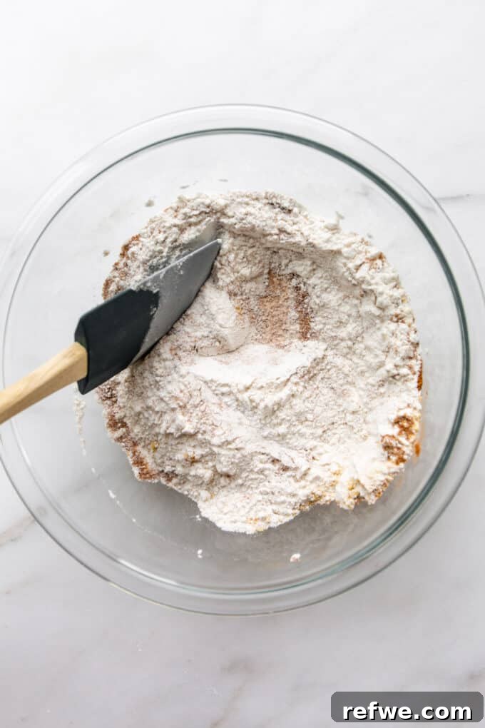 Close-up of spices and flour mixed in a bowl