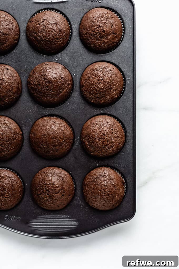 Baked healthy gingerbread muffins in a pan