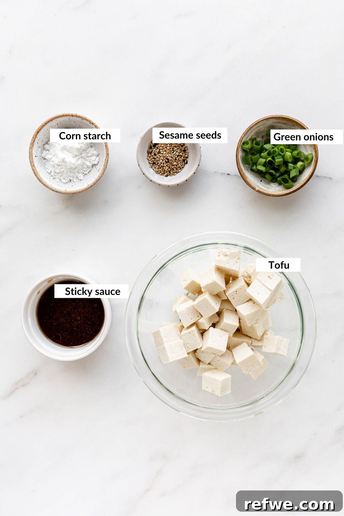 Caramelized Tofu 3 Ingredients to make sticky tofu