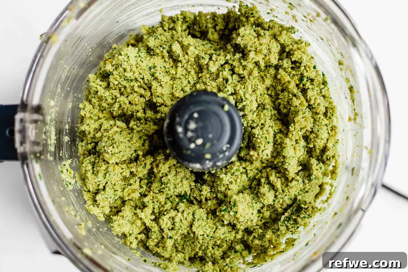 Crispy Oven-Baked Vegan Falafel 11 falafel mixture in a food processor