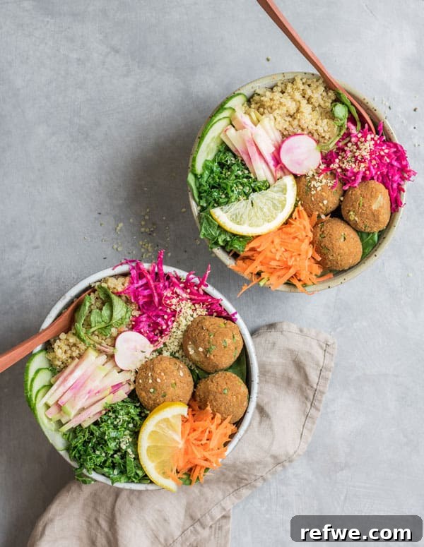 Authentic Turkish Lentil Kofte Bowls 2 Turkish lentil kofte bowls served with fresh vegetables
