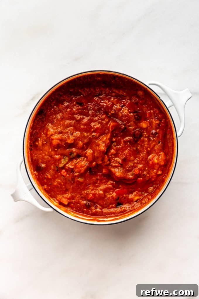 Irresistible Vegan Chili 9 vegan chili in a white pot