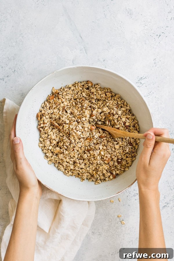 Vibrant Morning Granola 3 This homemade rise and shine breakfast granola is a healthy vegan breakfast that is loaded with superfoods! It's easy to make, and delicious!