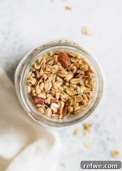 This homemade rise and shine breakfast granola is a healthy vegan breakfast that is loaded with superfoods! It's easy to make, and delicious!