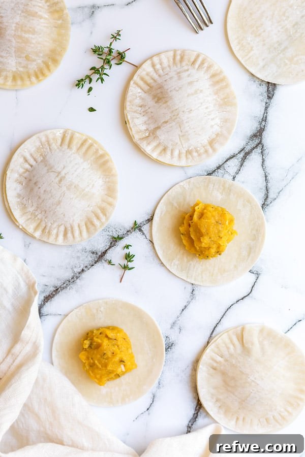 Sweet Squash Ravioli, Garlic Kissed 3 butternut squash ravioli with garlic infused olive oil
