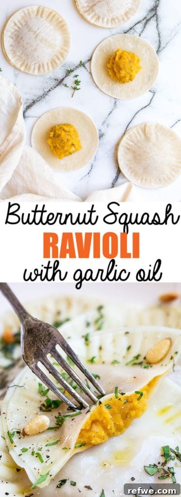 Sweet Squash Ravioli, Garlic Kissed 6 Choosingchia.com| These butternut squash ravioli with garlic infused olive oil make the perfect easy Fall dinner. You won't believe the easy trick they use instead of pasta dough!
