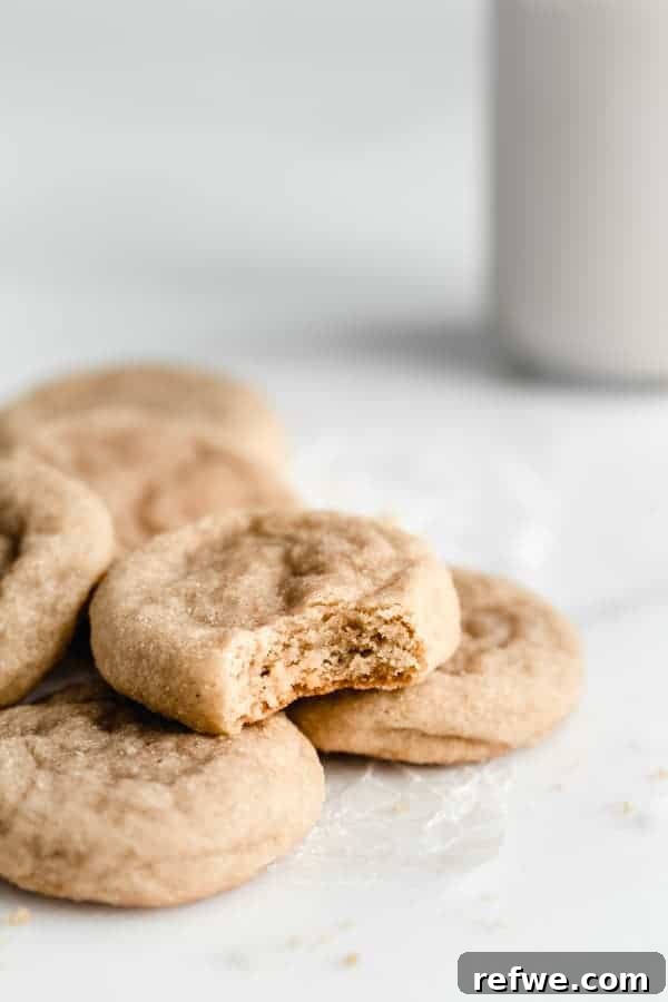Festive & Fit: 18 Healthier Holiday Treats 2 Delightfully soft and chewy Chewy Chai Snickerdoodles, dusted with cinnamon sugar and infused with warming chai spices, perfect for healthy holiday cookie trays.