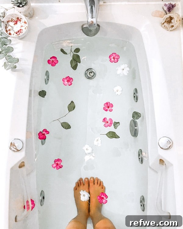 Elevate Your Bath: Homemade Aromatherapy Salt Creations 4 Close-up of a jar filled with DIY aromatherapy bath salts, showcasing the blend of salts and dried botanicals like lavender. This homemade recipe uses Epsom salt and essential oils for relaxation.