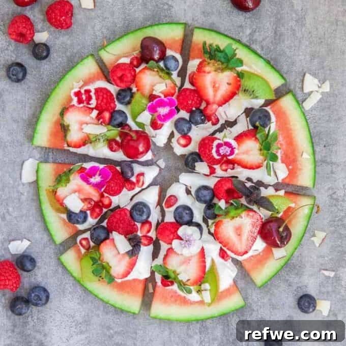 30 Vibrant Vegetarian Recipes for Summer 14 Watermelon Pizza