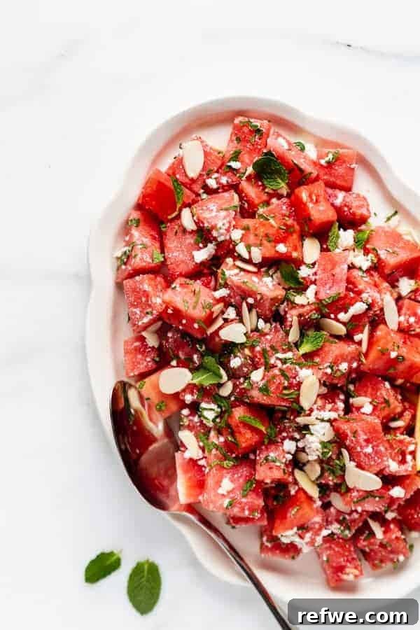 30 Vibrant Vegetarian Recipes for Summer 17 Watermelon Feta Salad