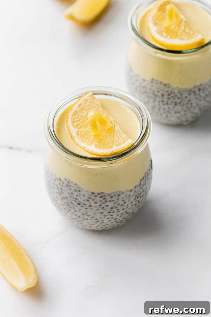 30 Vibrant Vegetarian Recipes for Summer 3 Creamy Lemon Chia Pudding