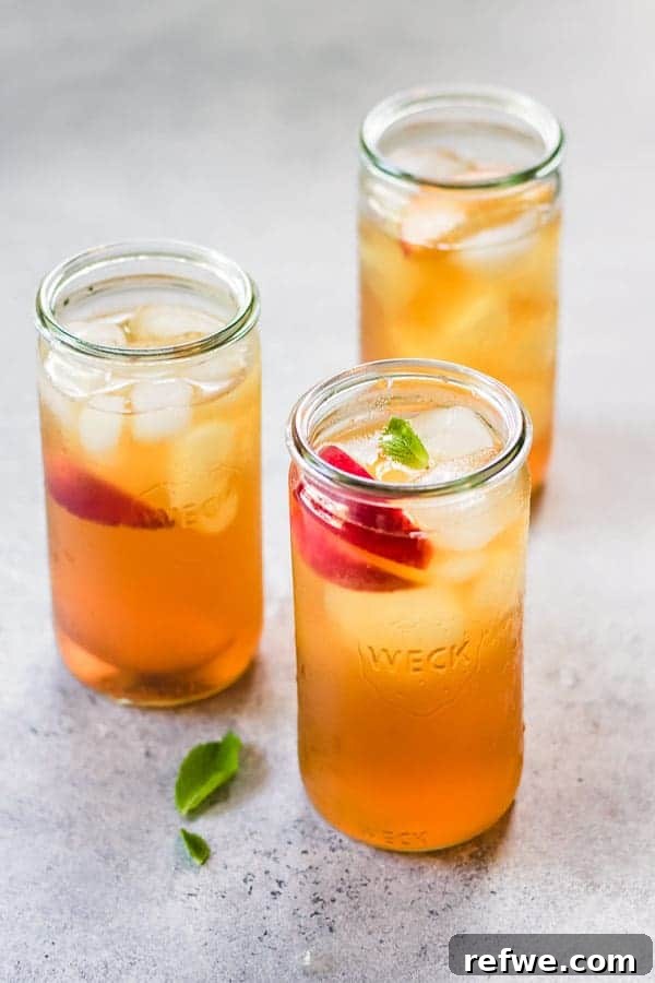 30 Vibrant Vegetarian Recipes for Summer 6 Cold Brew Peach Iced Tea
