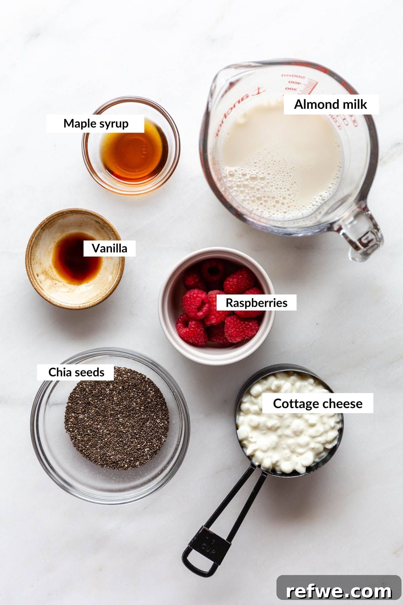 Supercharged Protein Chia Pudding 3 Ingredients for protein chia seed pudding.