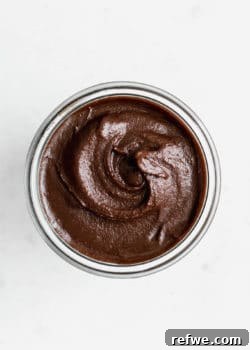 Vegan Nutella in a jar
