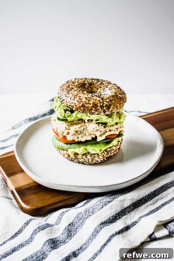 Smashed Avocado & Chickpea Sandwich 2 hearty chickpea salad and avocado smash sandwich