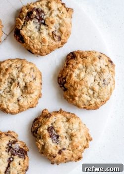chocolate chunk tahini oatmeal cookies
