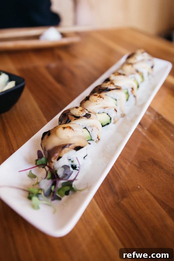 Savoring San Francisco: A Food Lover's Journey 8 Shizen's creative vegan sushi featuring grilled eggplant and avocado