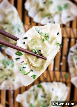 Edamame and truffle dumplings recipe image